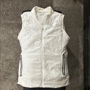 Nike Women's White Quilted Vest